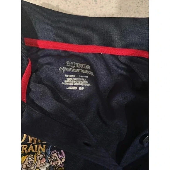 Embroidered Seven Dwarfs‎ Mine Train Polo Shirt. Navy blue brand new ba - Picture 3 of 5